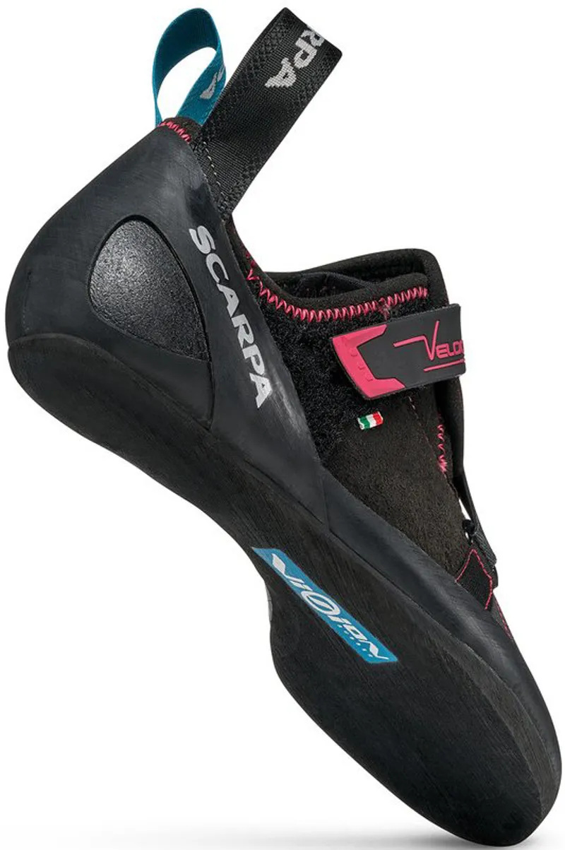 Scarpa Womens Velocity Climbing Shoes - Black-Raspberry-5